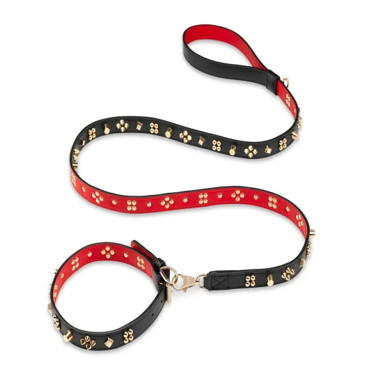 Christian Louboutin Loubicollar M Embellished Leather Dog Collar 2 Christian Louboutin Loubicollar M Embellished Leather Dog Collar - Image 2