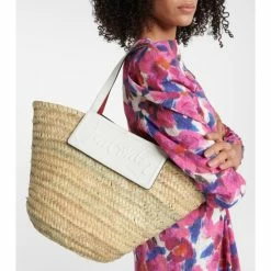 Christian Louboutin Loubishore Large Raffia Tote
