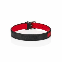 Christian Louboutin Loubicollar M Leather Dog Collar