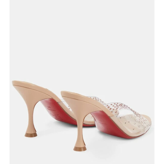 Christian Louboutin Nudes Degramule Embellished Mules 2 Christian Louboutin Nudes Degramule Embellished Mules - Image 2