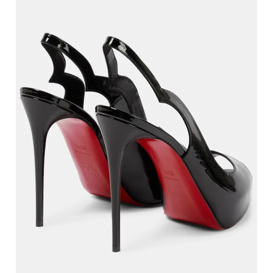 Christian Louboutin Hot Chick Patent Leather Slingback Pumps 2 Christian Louboutin Hot Chick Patent Leather Slingback Pumps - Image 2