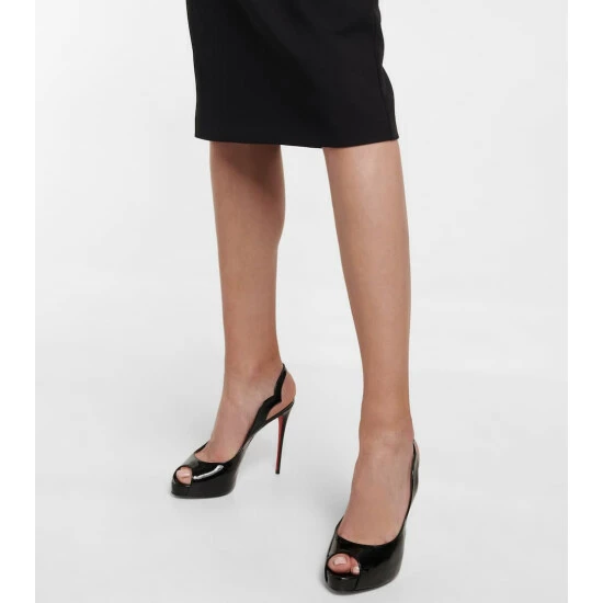 Christian Louboutin Hot Chick Patent Leather Slingback Pumps 3 Christian Louboutin Hot Chick Patent Leather Slingback Pumps - Image 3